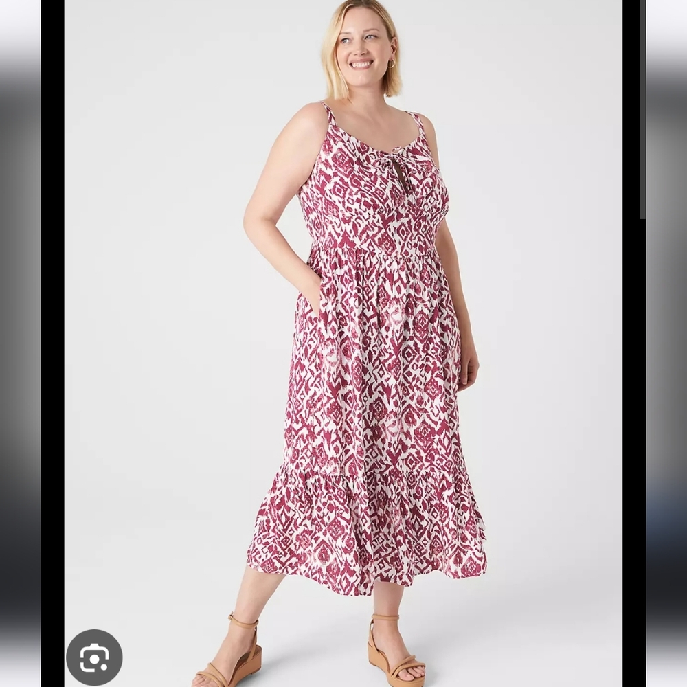 Lane Bryant tie front bustier tie front dress - Size 20